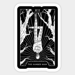 12. THE HANGEND MAN TAROT CARD T-SHIRT Sticker